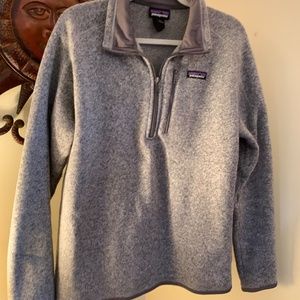 Mens Grey Patagonia Quarter Zip